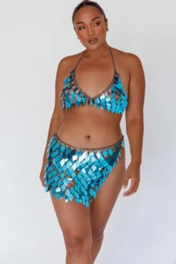 River Festival Shiny Sequins 2 Piece Set Blue 18 River Festival Shiny Sequins 2 Piece Set Blue -Selfie Leslie Shop FS0007BLUE 8