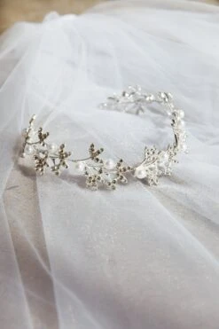 Leaves & Pearl Wire Headband Silver -Selfie Leslie Shop HA00042 20SILVER 4