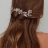 Flower & Crystal Hair Comb