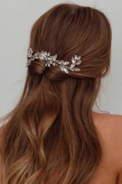 Flower & Crystal Hair Comb