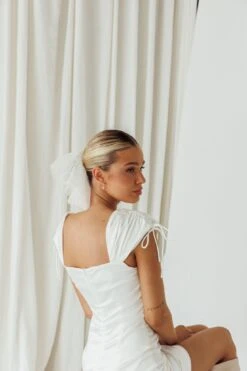 Hoda Lace Scrunchie White -Selfie Leslie Shop HA0069WHITE 6