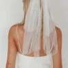 Bella Pearl & Glitter Star Veil White -Selfie Leslie Shop HA0087 20WHITE 1