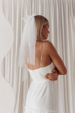 Bella Pearl & Glitter Star Veil White 9 Bella Pearl & Glitter Star Veil White -Selfie Leslie Shop HA0087 20WHITE 2