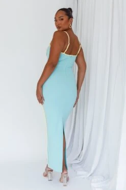 Sunny Coast Piping Trim Maxi Dress Peppermint -Selfie Leslie Shop ME0156DPEPPERMINT 2