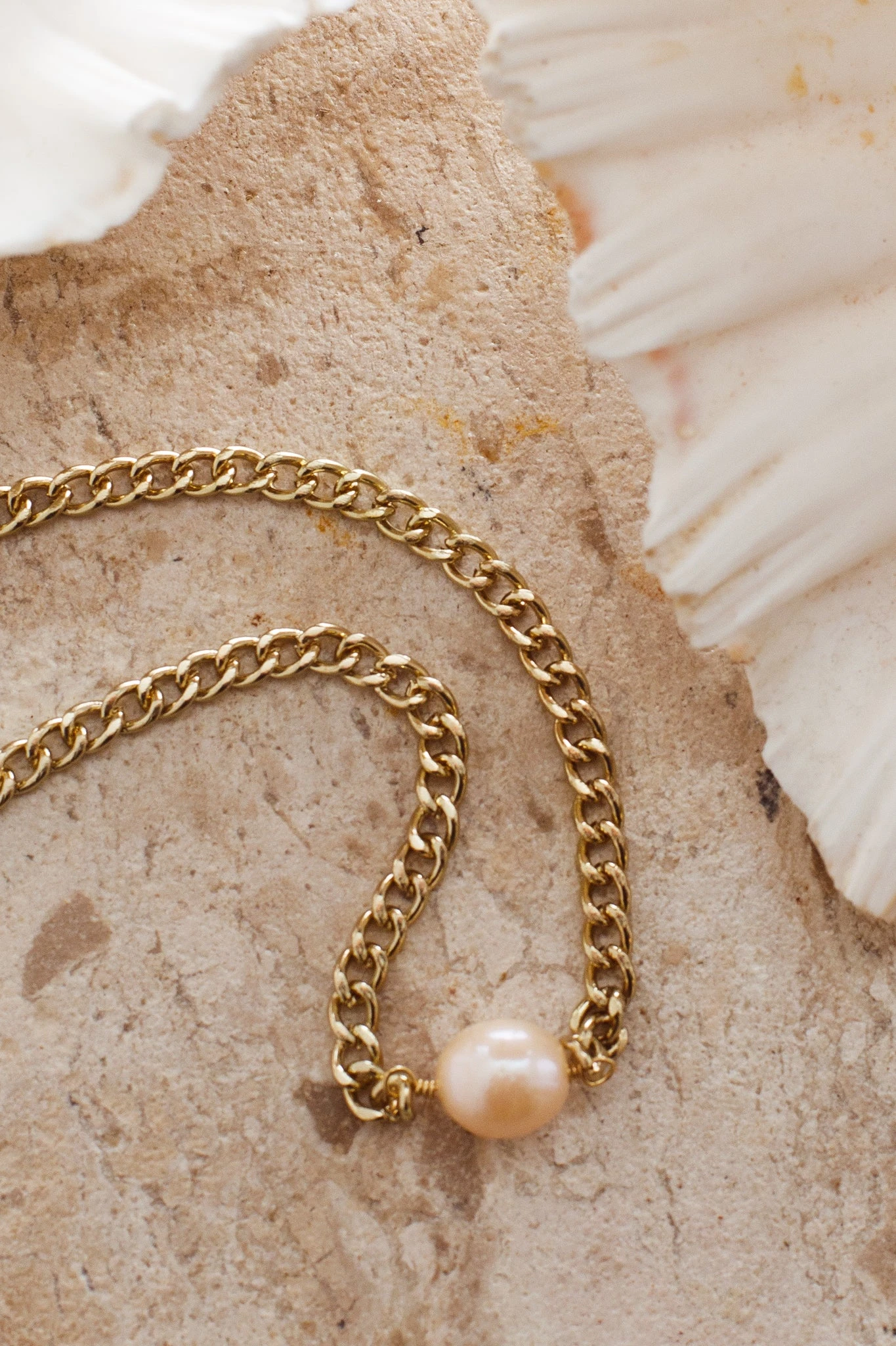 Sienna Pearl Accent Necklace Gold 4 Sienna Pearl Accent Necklace Gold - Image 2