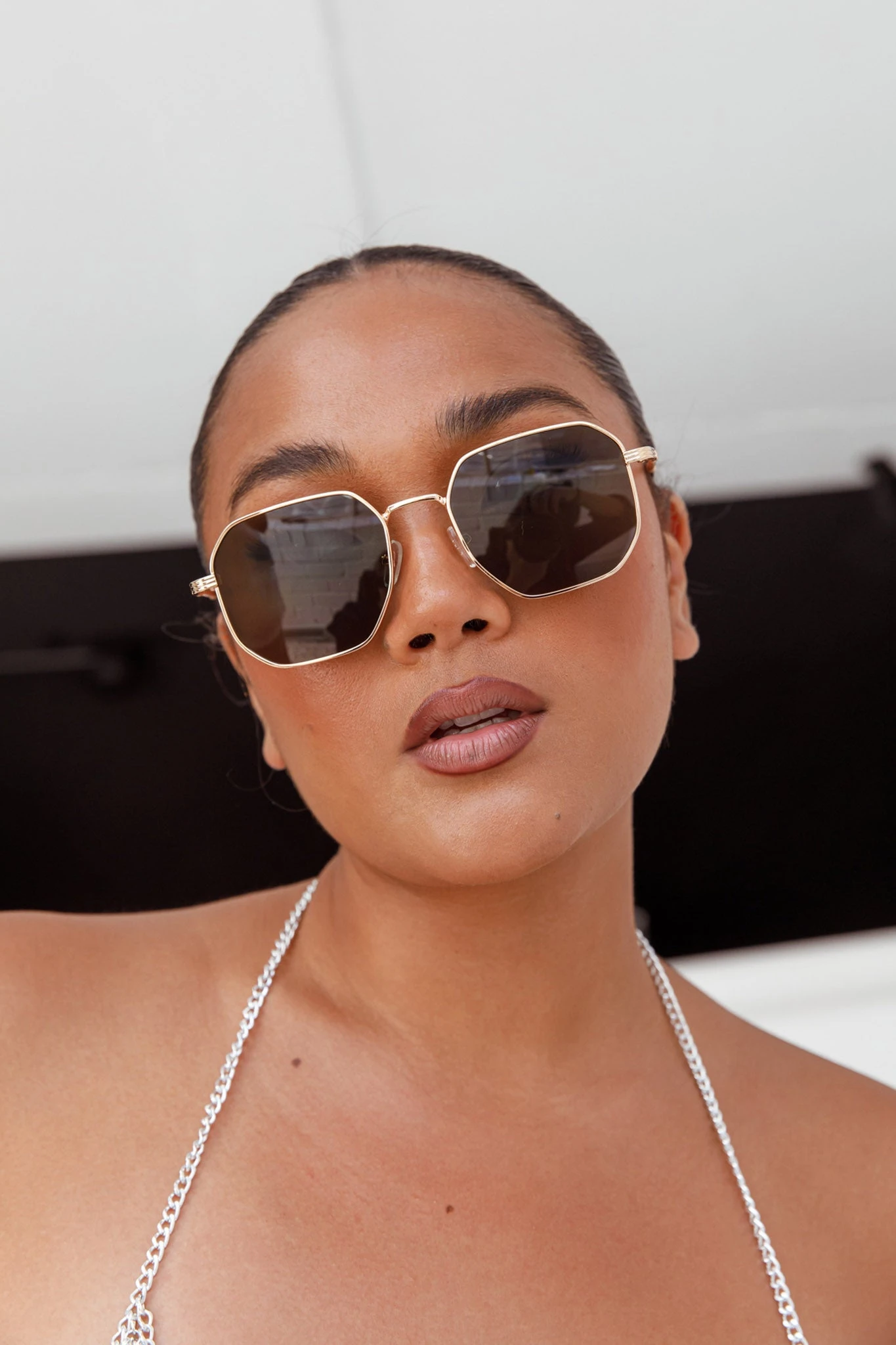 Sahara Aviator Sunglasses Black 4 Sahara Aviator Sunglasses Black - Image 2