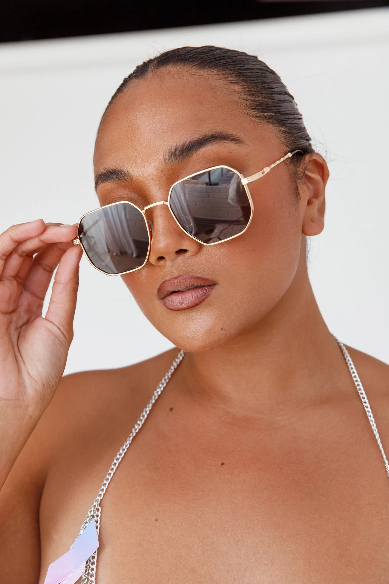 Sahara Aviator Sunglasses Black 7 Sahara Aviator Sunglasses Black - Image 5