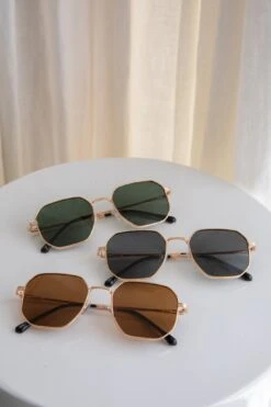 Sahara Aviator Sunglasses Dark Green 10 Sahara Aviator Sunglasses Dark Green -Selfie Leslie Shop SG010 20DARK 20GREEN 4
