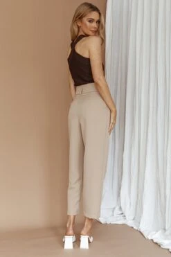 Chance Encounter Straight Leg Pants Latte -Selfie Leslie Shop SL11830PLATTE 3