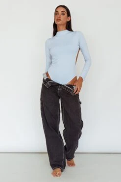 Remy Open Back Bodysuit Light Blue 12 Remy Open Back Bodysuit Light Blue -Selfie Leslie Shop SL5665B 20LIGHT 20BLUE 2