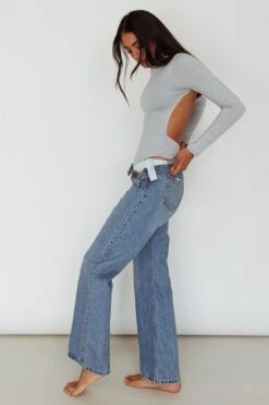 Remy Open Back Bodysuit Silver -Selfie Leslie Shop SL5665B 20SILVER 6