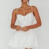 Summer In Sicily Hook & Eye Mini Dress White -Selfie Leslie Shop SLCD12377 20WHITE 1