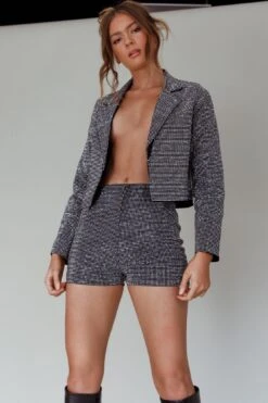 Midtown Diamante Jacket Black 19 Midtown Diamante Jacket Black -Selfie Leslie Shop SLCJ8396 20BLACK 9