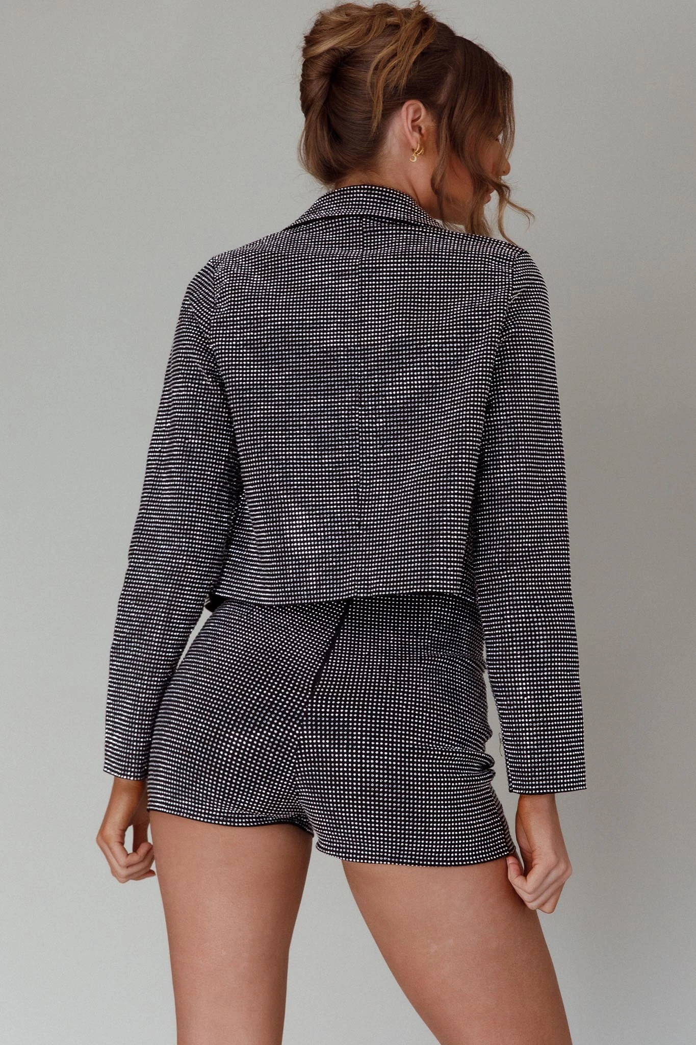 Jackpot Diamante Shorts Black 4 Jackpot Diamante Shorts Black - Image 2