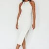 Voyage Racerback Midi Dress White 2 Voyage Racerback Midi Dress White -Selfie Leslie Shop SLDI4736FO 20OFF 20WHITE 1
