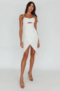 Amairani Cut-Out Bust Midi Dress White 13 Amairani Cut-Out Bust Midi Dress White -Selfie Leslie Shop SLIBD28135 20OFF 20WHITE 6