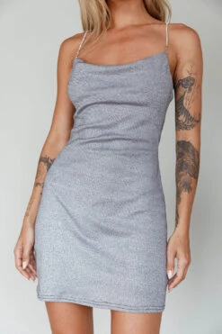One Last Dance Diamante Strap Mini Dress Silver 14 One Last Dance Diamante Strap Mini Dress Silver -Selfie Leslie Shop SLID2174 20SILVER 4