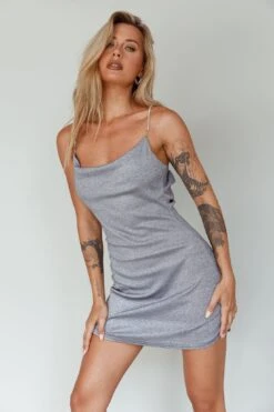 One Last Dance Diamante Strap Mini Dress Silver 16 One Last Dance Diamante Strap Mini Dress Silver -Selfie Leslie Shop SLID2174 20SILVER 6