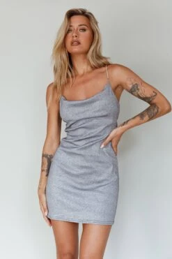 One Last Dance Diamante Strap Mini Dress Silver 18 One Last Dance Diamante Strap Mini Dress Silver -Selfie Leslie Shop SLID2174 20SILVER 8