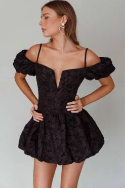 Mon Bebe Drop Waist Mini Dress Black -Selfie Leslie Shop SLID5616BLACK 6