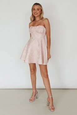 Savanna Corset Bodice Mini Dress Light Peach 15 Savanna Corset Bodice Mini Dress Light Peach -Selfie Leslie Shop SLID6241 20LIGHT 20PEACH 6