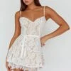Love Stories Lace Mini Dress White