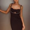 En Pointe Diamante Rope Mini Dress Black 2 En Pointe Diamante Rope Mini Dress Black -Selfie Leslie Shop SLID9038JP 20BLACK 1