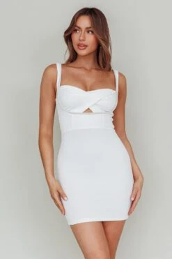 En Pointe Diamante Rope Mini Dress Ivory 11 En Pointe Diamante Rope Mini Dress Ivory -Selfie Leslie Shop SLID9038JP 20IVORY 4