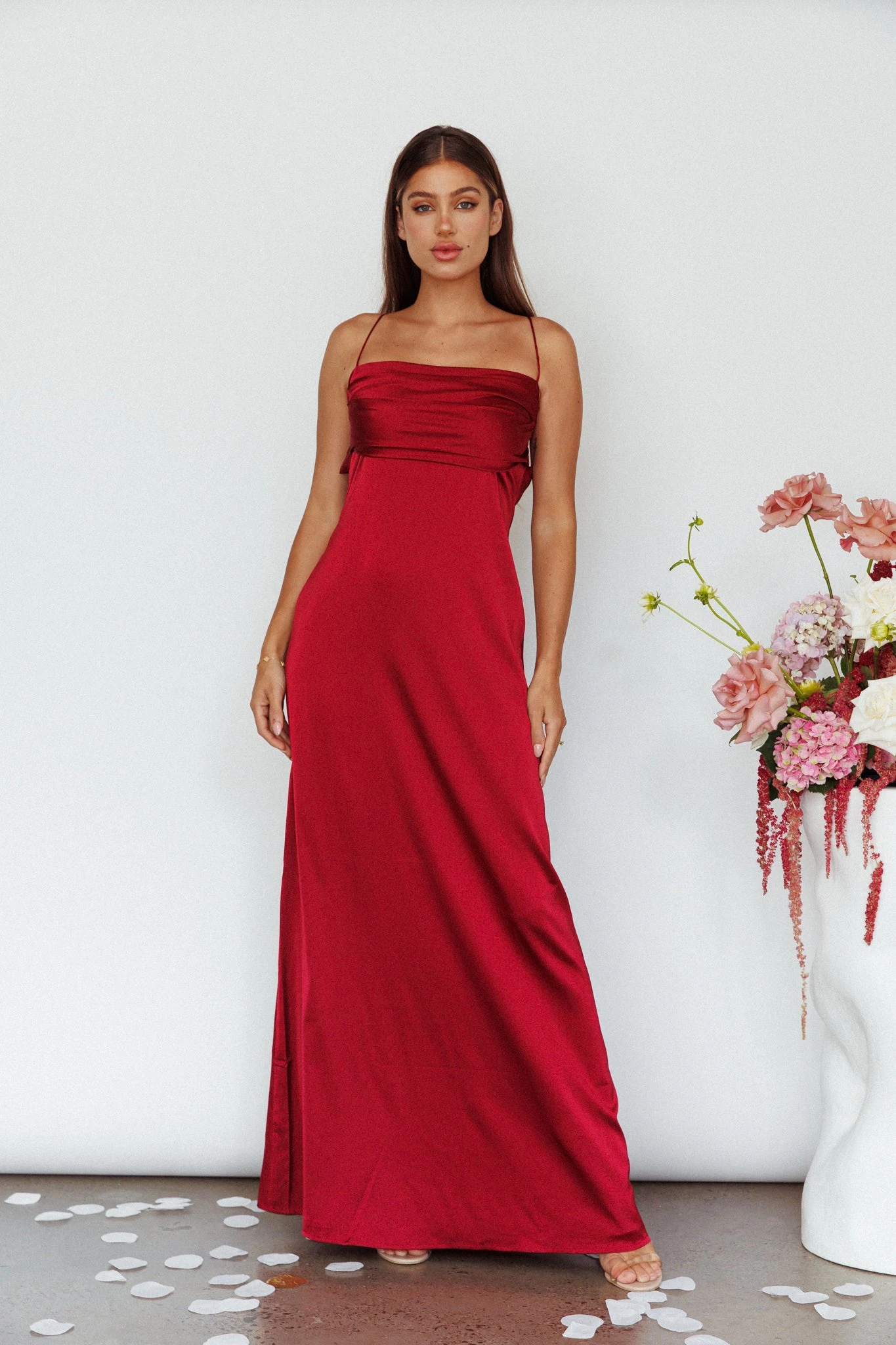 Love Letters Strappy Cowl Back Dress Burgundy 3 Love Letters Strappy Cowl Back Dress Burgundy