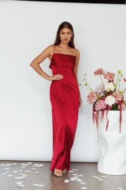 Love Letters Strappy Cowl Back Dress Burgundy 15 Love Letters Strappy Cowl Back Dress Burgundy -Selfie Leslie Shop SLIDM8762GM 20BURGUNDY 5