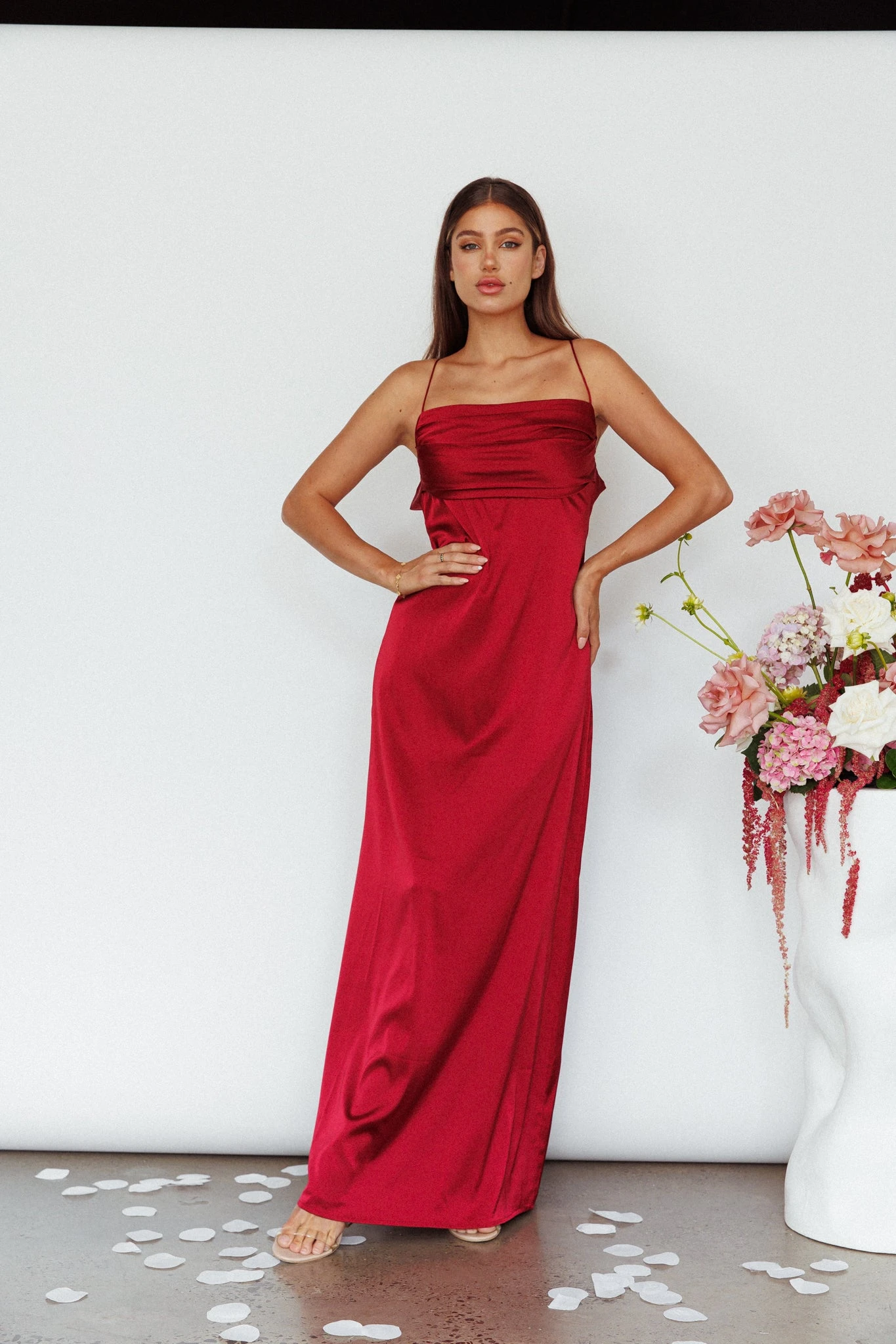 Love Letters Strappy Cowl Back Dress Burgundy 8 Love Letters Strappy Cowl Back Dress Burgundy - Image 6