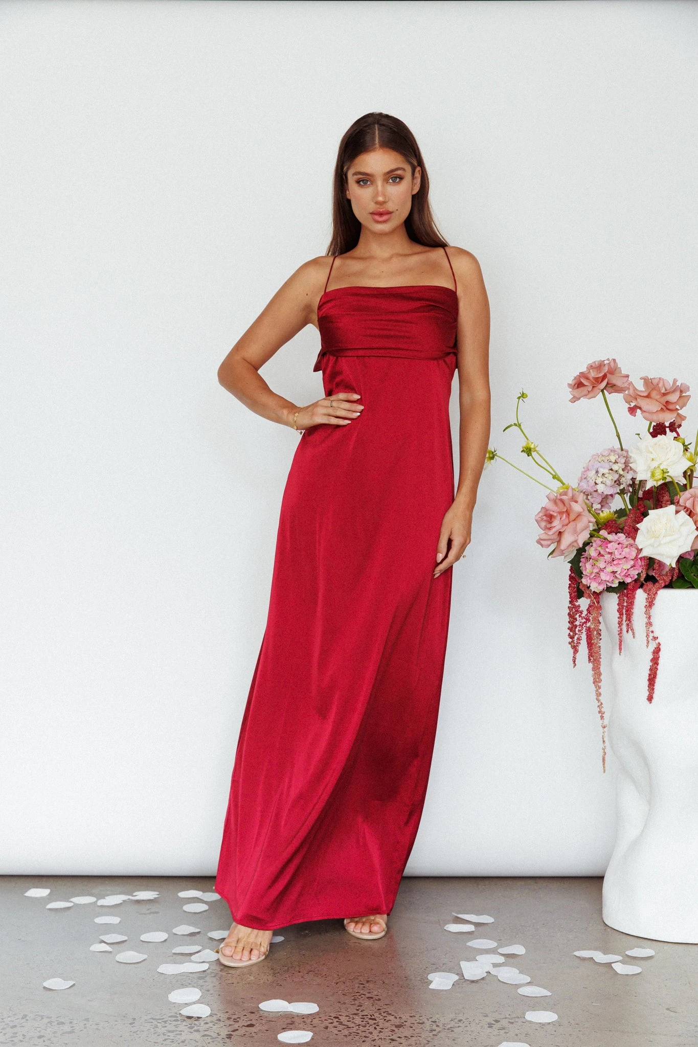 Love Letters Strappy Cowl Back Dress Burgundy 9 Love Letters Strappy Cowl Back Dress Burgundy - Image 7