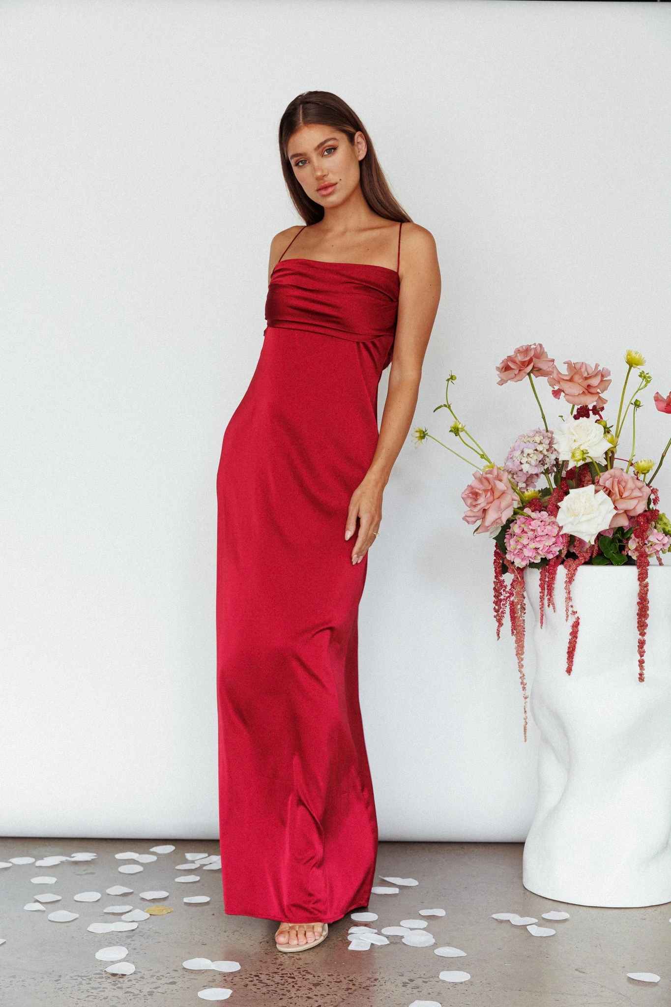 Love Letters Strappy Cowl Back Dress Burgundy 11 Love Letters Strappy Cowl Back Dress Burgundy - Image 9