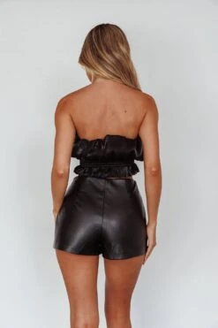 Audra Wrap Look Skort Black -Selfie Leslie Shop SLIT3368BLACK 4