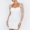Like Lovers Hail Spot Mini Dress White 1 Like Lovers Hail Spot Mini Dress White -Selfie Leslie Shop SLJD17431 20WHITE 1