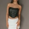 Lucked Out Split Mini Skirt White