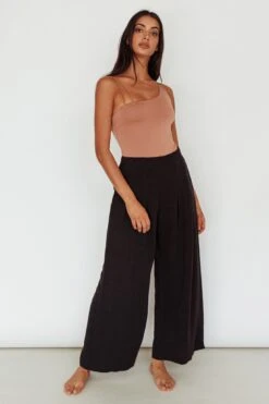 Bare Double Strap Bodysuit Mocha Mousse -Selfie Leslie Shop SLKT11801 20MOCHA 20MOUSSE 2