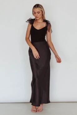 Midsomer Tied Shoulder Bodysuit Black 12 Midsomer Tied Shoulder Bodysuit Black -Selfie Leslie Shop SLKT6776 20BLACK 2