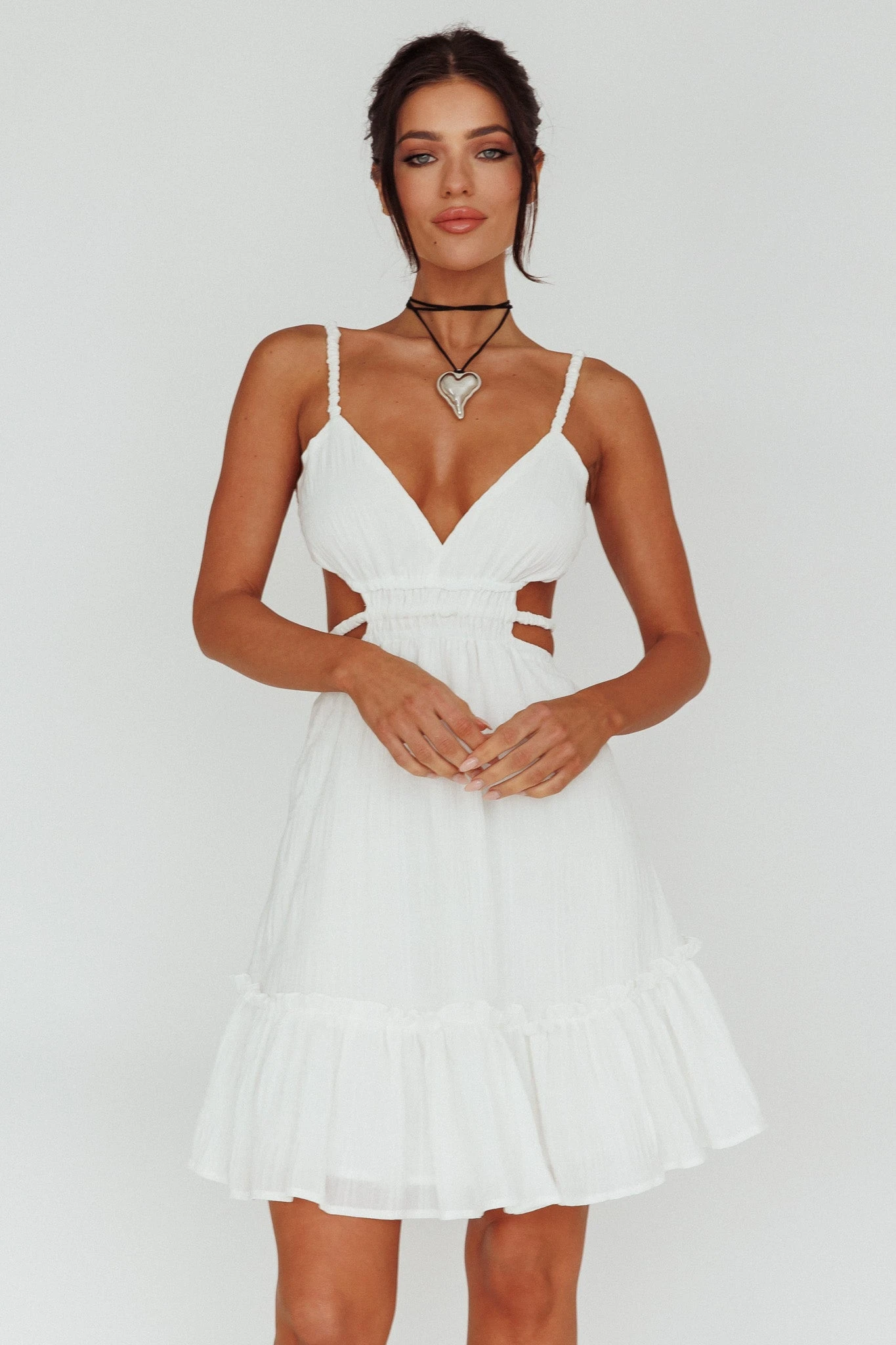 High Flier Open Back Mini Dress White 7 High Flier Open Back Mini Dress White - Image 5