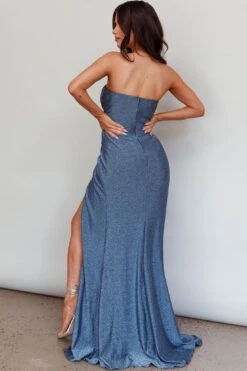 Jasinta Sweetheart Neckline Split Maxi Dress Blue -Selfie Leslie Shop SLMF21346 20BLUE 7