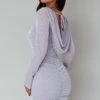 Wednesday Cowl Back Mini Dress Lilac 2 Wednesday Cowl Back Mini Dress Lilac -Selfie Leslie Shop SLPD72380E 20LILAC 1