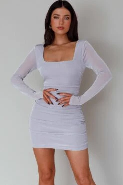 Wednesday Cowl Back Mini Dress Lilac 13 Wednesday Cowl Back Mini Dress Lilac -Selfie Leslie Shop SLPD72380E 20LILAC 5