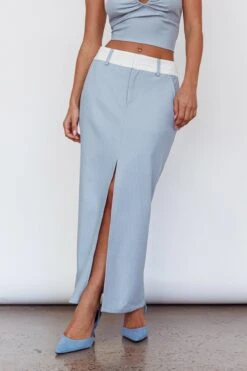 In My Era Buckle Crop Top Washed Blue 11 In My Era Buckle Crop Top Washed Blue -Selfie Leslie Shop SLPDT376 20WASHED 20BLUE 4