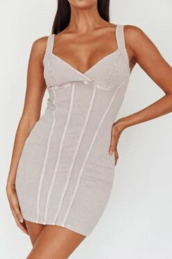 Altitude Piping Trim Mini Dress Ivory 12 Altitude Piping Trim Mini Dress Ivory -Selfie Leslie Shop SLSD137 20IVORY 4