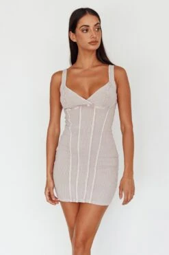 Altitude Piping Trim Mini Dress Ivory 13 Altitude Piping Trim Mini Dress Ivory -Selfie Leslie Shop SLSD137 20IVORY 5