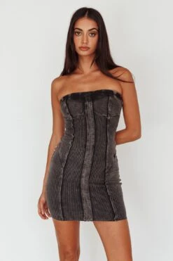 Keep Up Ribbed Bodycon Mini Dress Black -Selfie Leslie Shop SLSD138 20BLACK 5