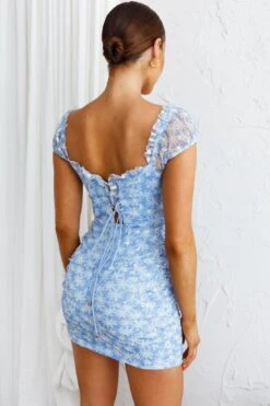 Daisy Chains Lace-up Back Mini Dress Blue 15 Daisy Chains Lace-up Back Mini Dress Blue -Selfie Leslie Shop SR0134D 20BLUE 7
