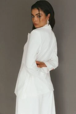 Vous Etes Belle Blazer White -Selfie Leslie Shop SR0652J C 20WHITE 3