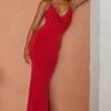 Myrah Draped Bust Mermaid Maxi Dress Red -Selfie Leslie Shop ST2605D02 20RED 1