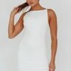 Chella Sleeveless Mini Dress White 2 Chella Sleeveless Mini Dress White -Selfie Leslie Shop ST3984D 20WHITE 1